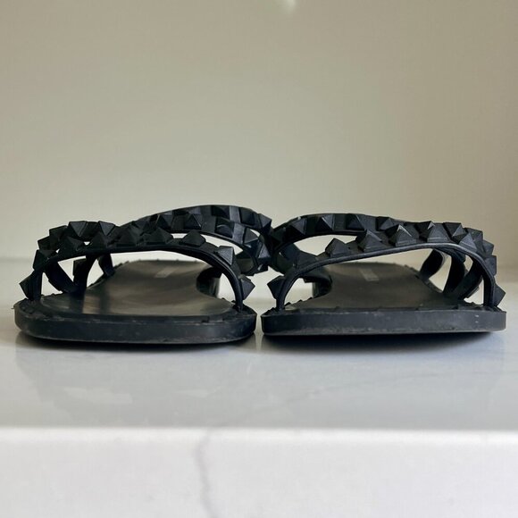 Steve Madden Black Studded Sandals - Picture 7 of 11
